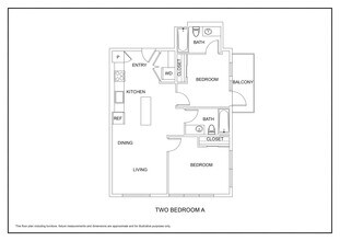 Two Bed 209 floor plan